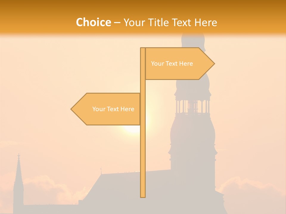 Facade River Cityscape PowerPoint Template