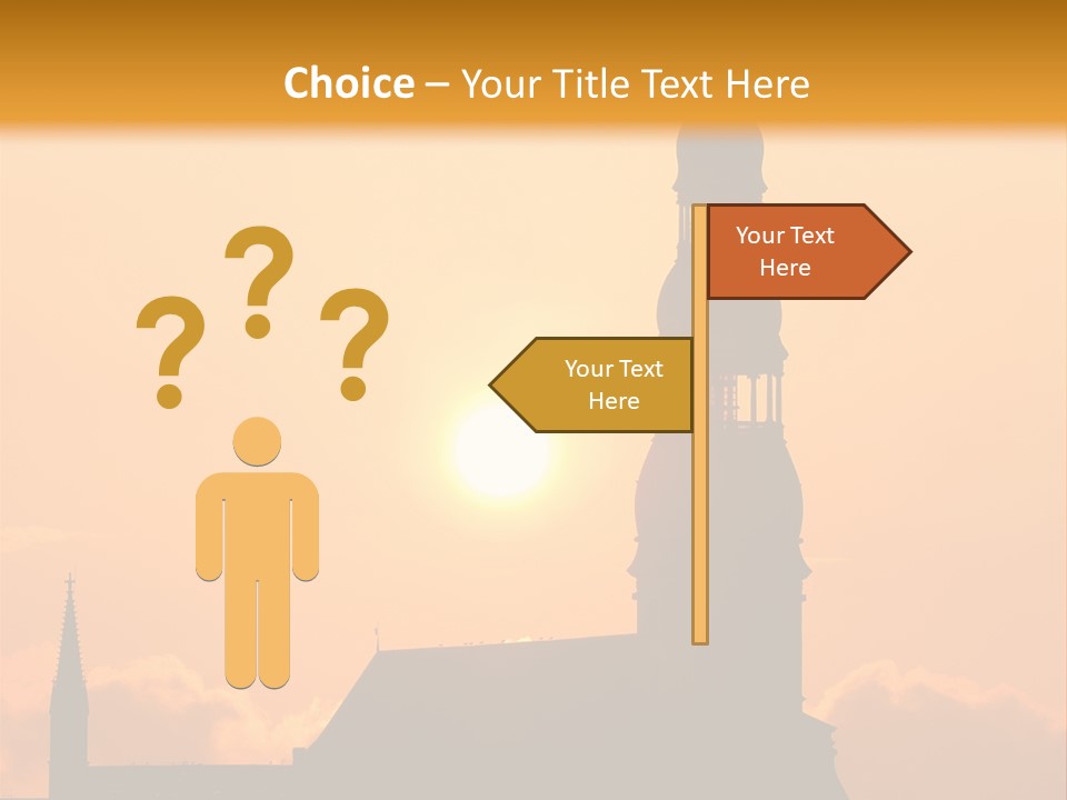 Facade River Cityscape PowerPoint Template