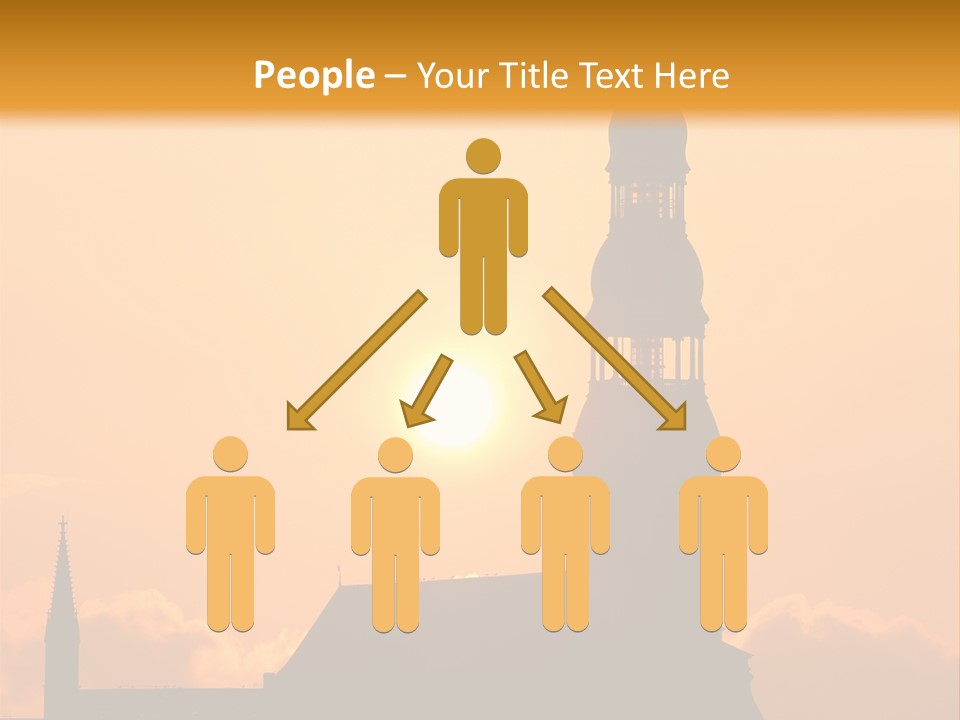 Facade River Cityscape PowerPoint Template