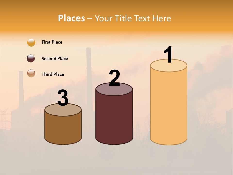 Turbine Heat Coal PowerPoint Template