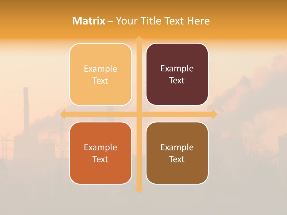 Turbine Heat Coal PowerPoint Template