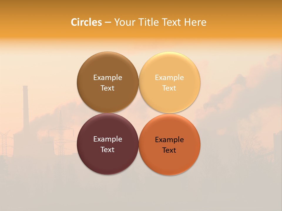 Turbine Heat Coal PowerPoint Template