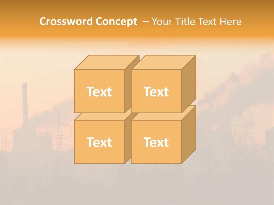 Turbine Heat Coal PowerPoint Template