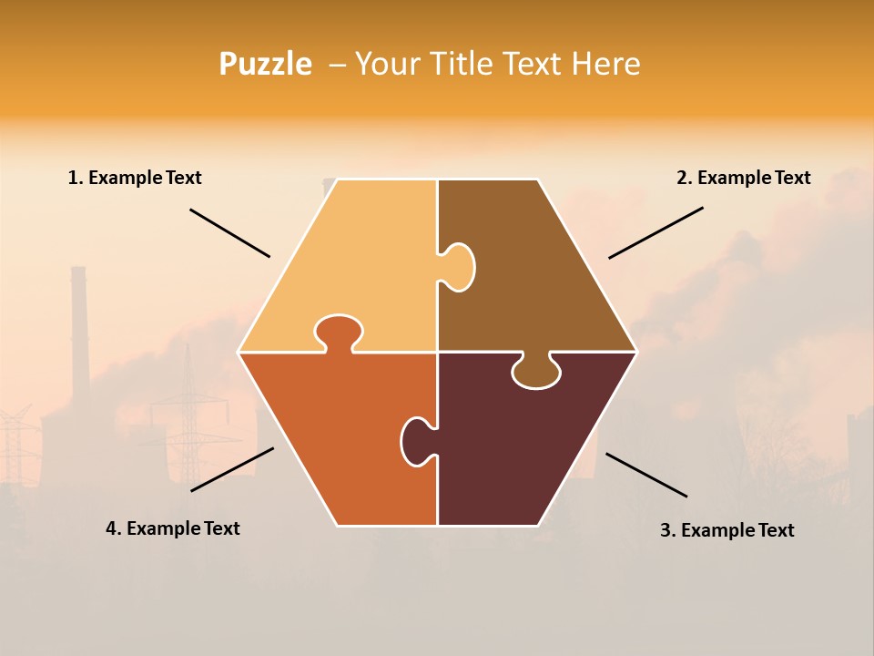 Turbine Heat Coal PowerPoint Template