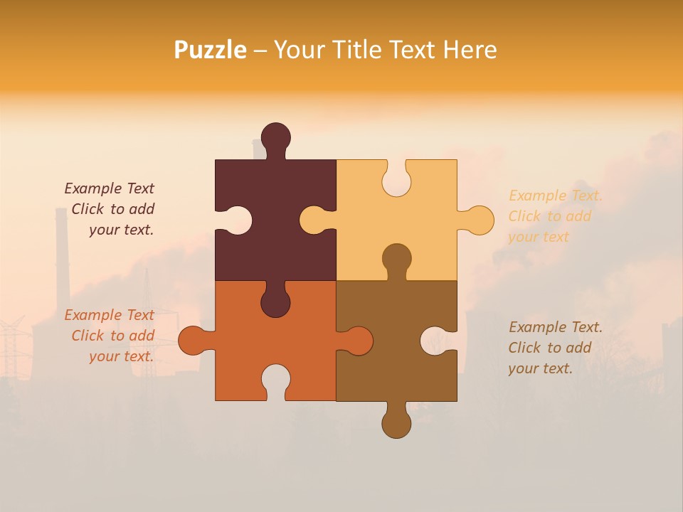 Turbine Heat Coal PowerPoint Template