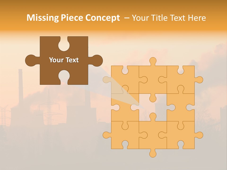 Turbine Heat Coal PowerPoint Template