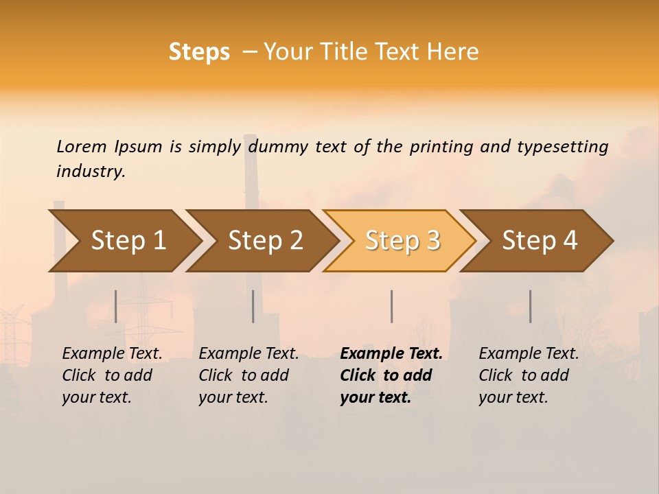 Turbine Heat Coal PowerPoint Template