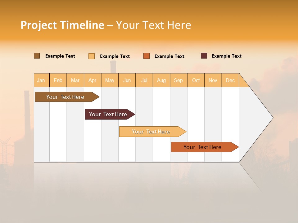 Turbine Heat Coal PowerPoint Template