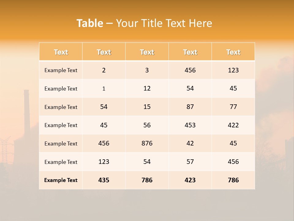 Turbine Heat Coal PowerPoint Template