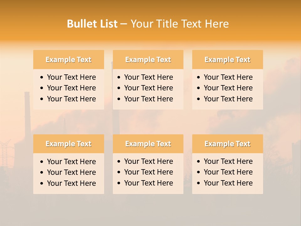 Turbine Heat Coal PowerPoint Template