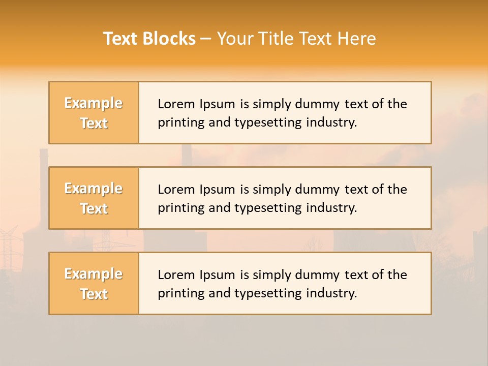 Turbine Heat Coal PowerPoint Template