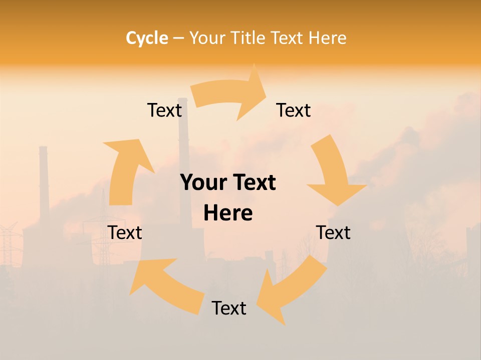 Turbine Heat Coal PowerPoint Template