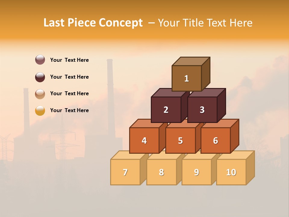 Turbine Heat Coal PowerPoint Template