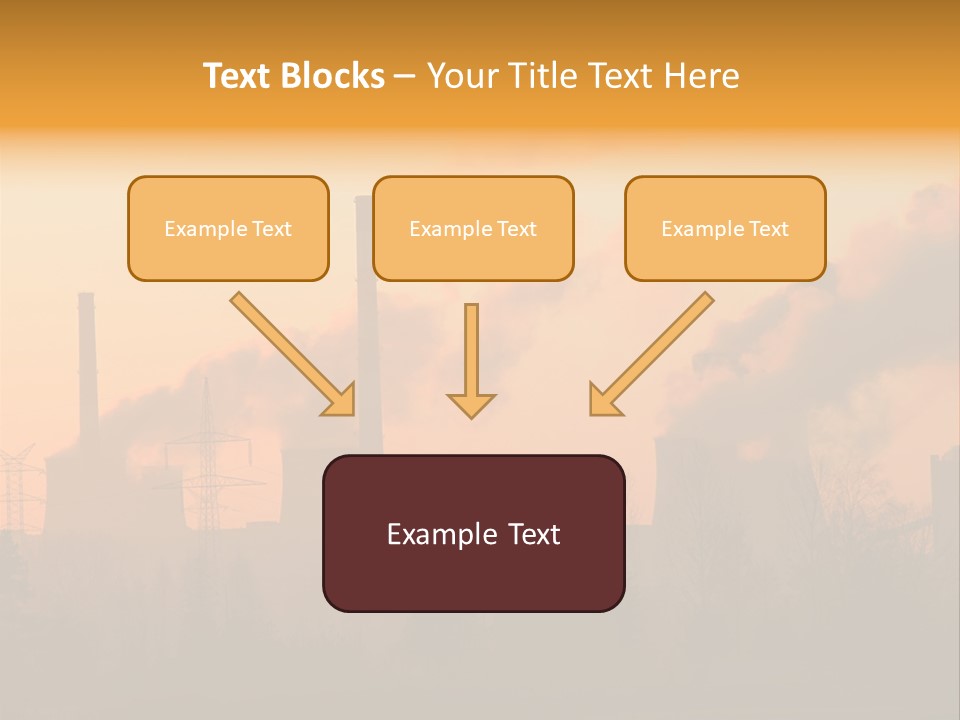 Turbine Heat Coal PowerPoint Template