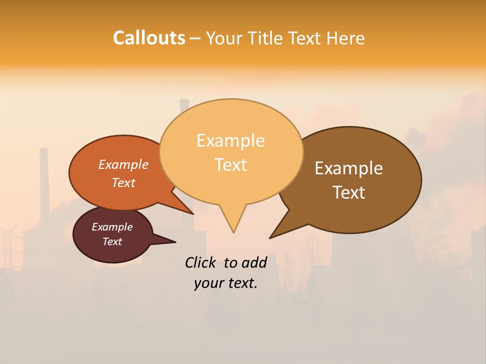 Turbine Heat Coal PowerPoint Template