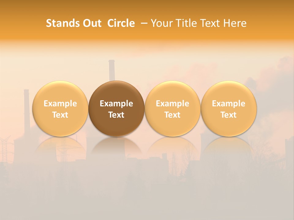 Turbine Heat Coal PowerPoint Template