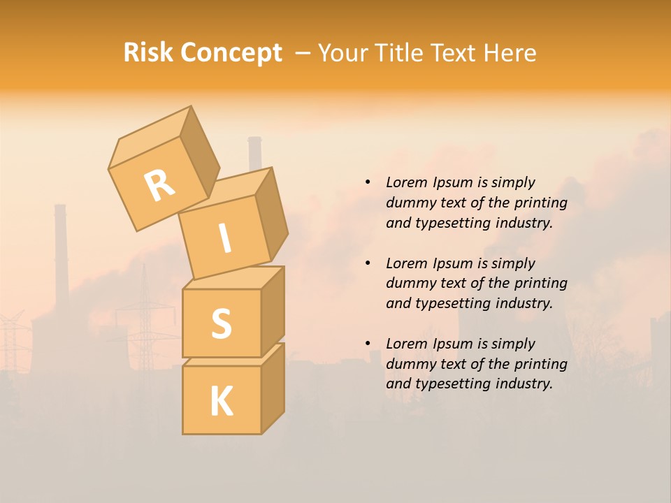 Turbine Heat Coal PowerPoint Template