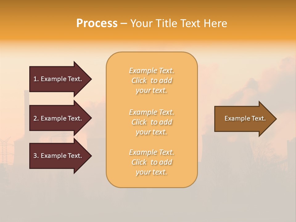 Turbine Heat Coal PowerPoint Template