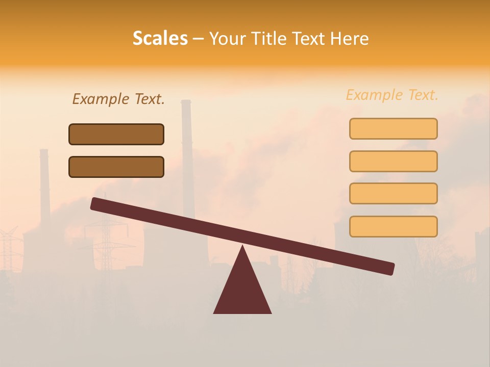 Turbine Heat Coal PowerPoint Template