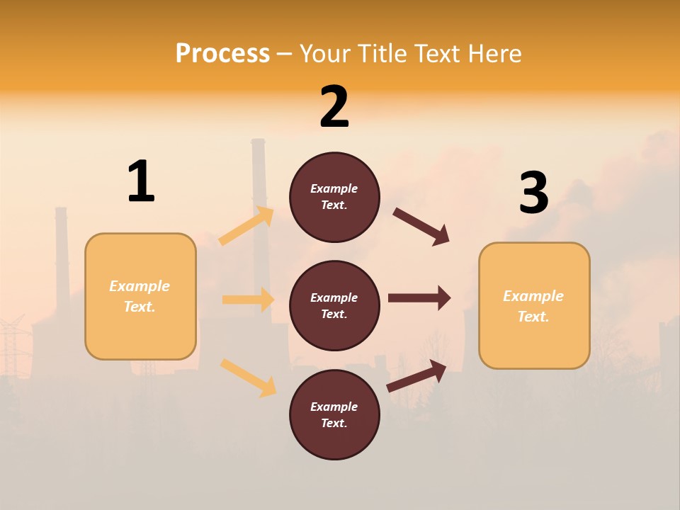 Turbine Heat Coal PowerPoint Template