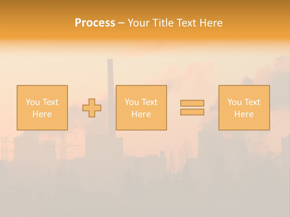 Turbine Heat Coal PowerPoint Template