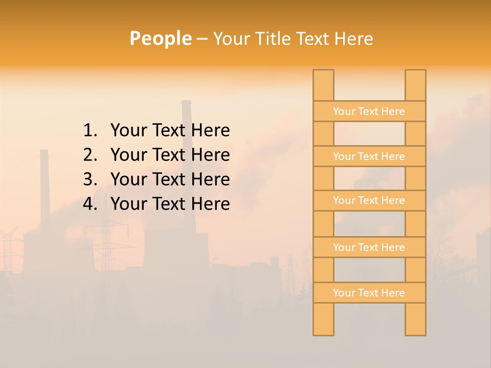 Turbine Heat Coal PowerPoint Template