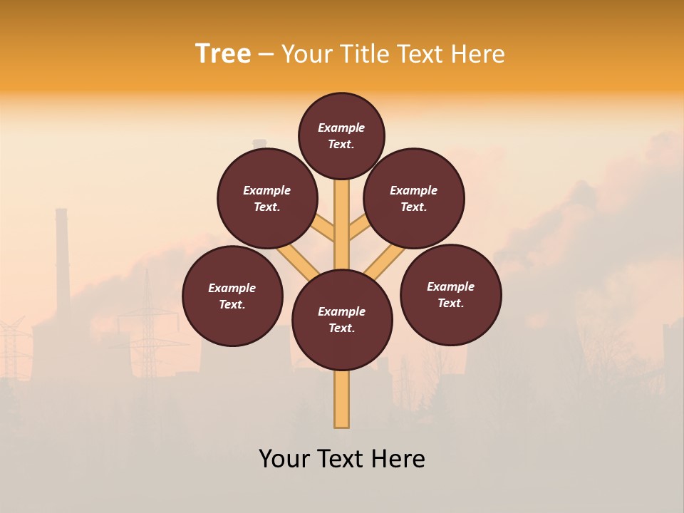 Turbine Heat Coal PowerPoint Template