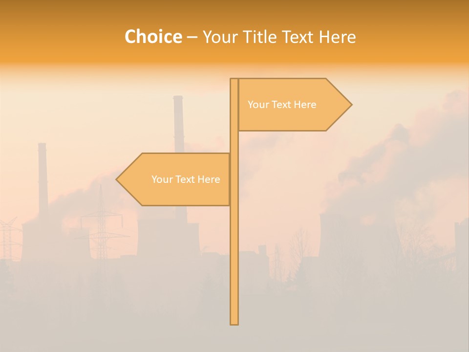 Turbine Heat Coal PowerPoint Template
