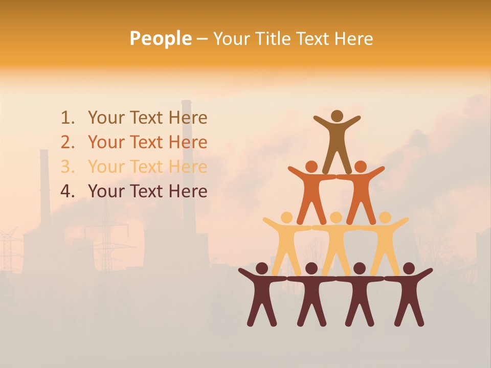 Turbine Heat Coal PowerPoint Template