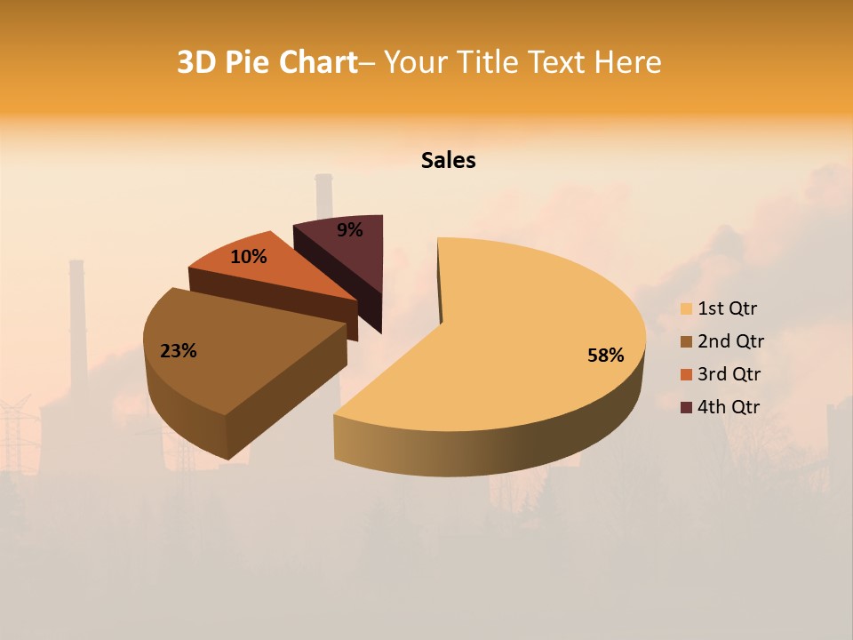 Turbine Heat Coal PowerPoint Template