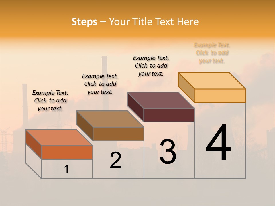Turbine Heat Coal PowerPoint Template