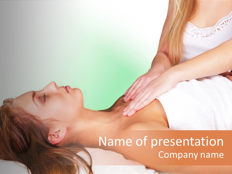 Anahata Light Sleeping PowerPoint Template