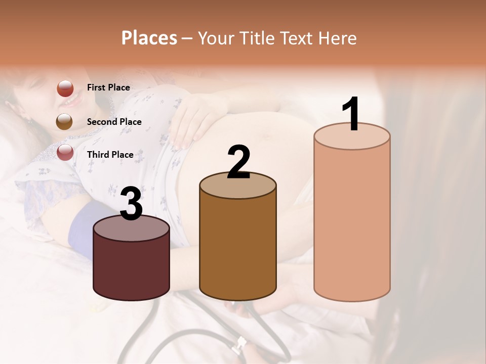 White Family Pregnancy PowerPoint Template