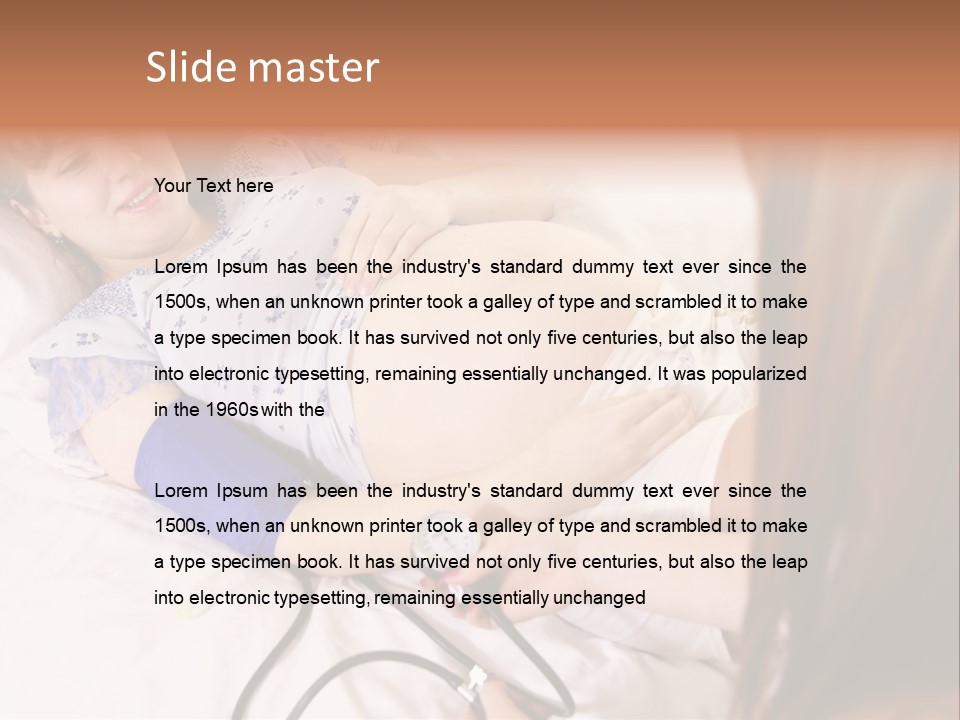 White Family Pregnancy PowerPoint Template