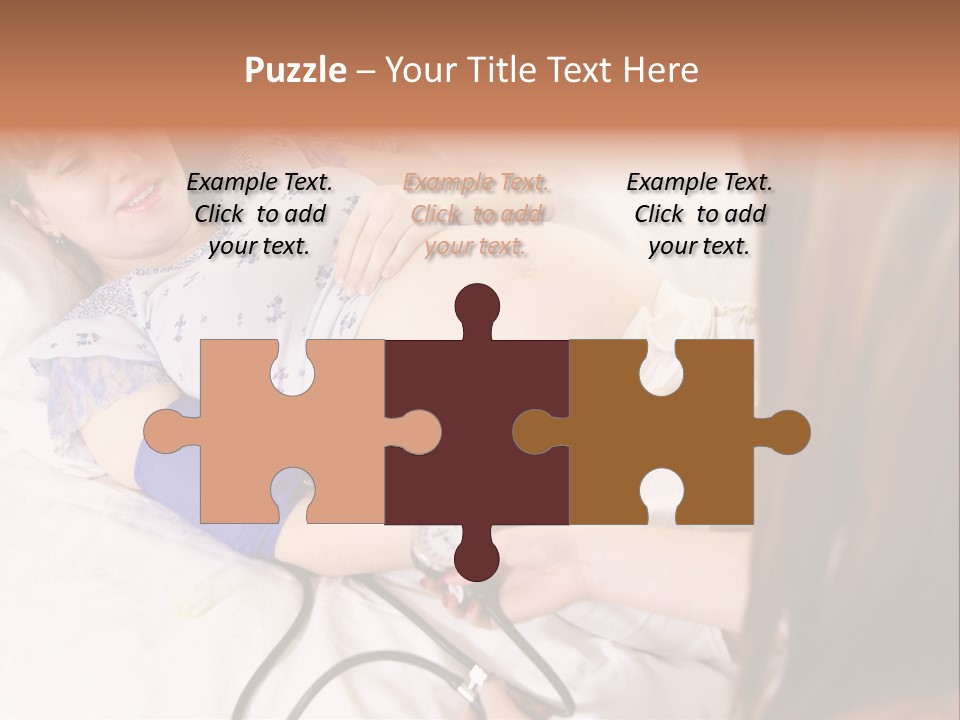 White Family Pregnancy PowerPoint Template