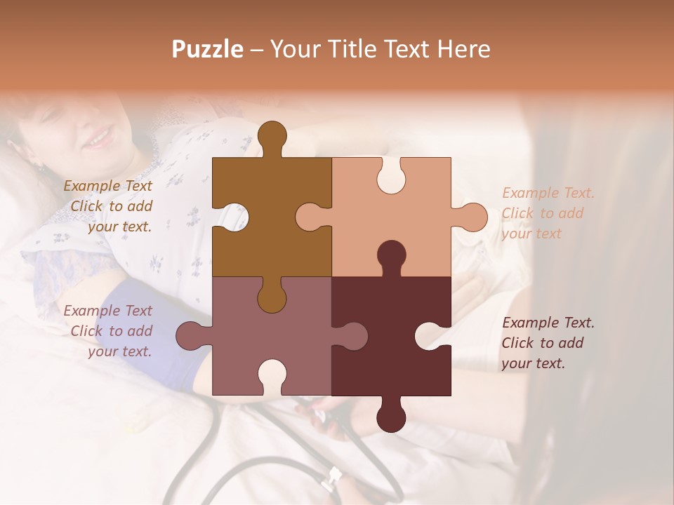 White Family Pregnancy PowerPoint Template
