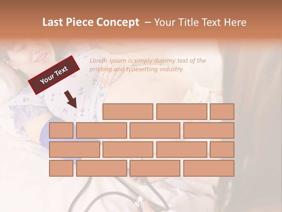 White Family Pregnancy PowerPoint Template
