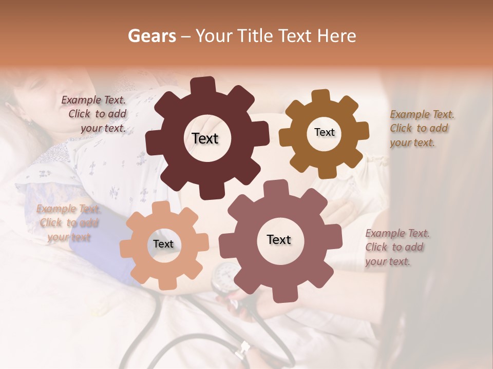 White Family Pregnancy PowerPoint Template