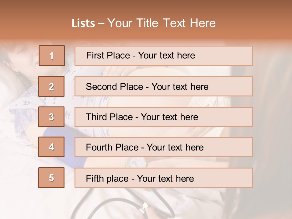 White Family Pregnancy PowerPoint Template