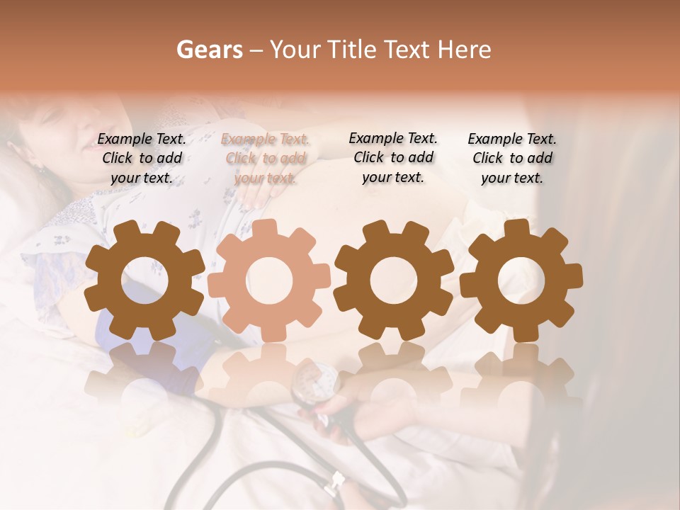 White Family Pregnancy PowerPoint Template