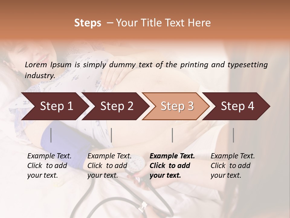 White Family Pregnancy PowerPoint Template
