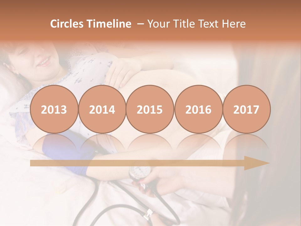 White Family Pregnancy PowerPoint Template