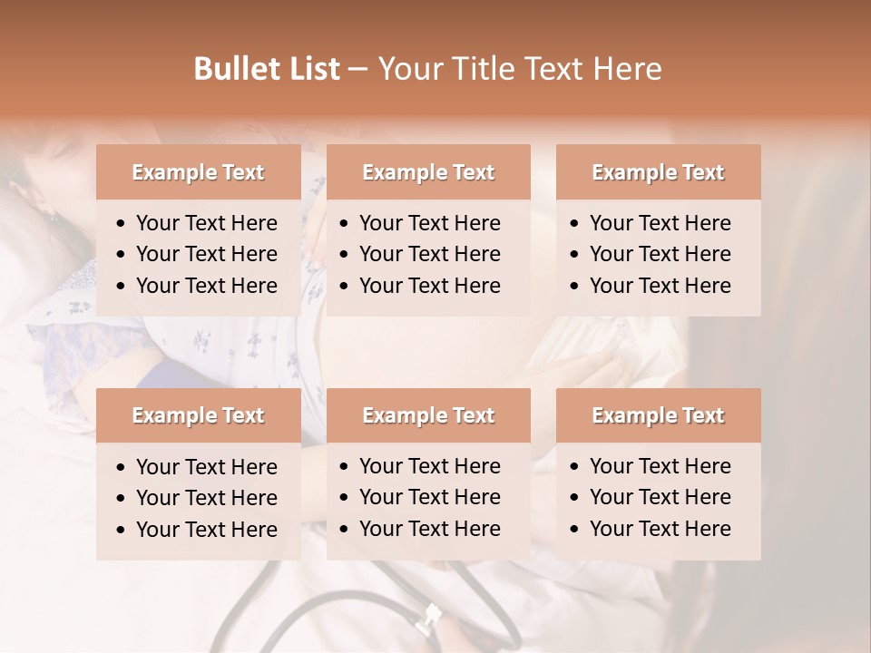 White Family Pregnancy PowerPoint Template