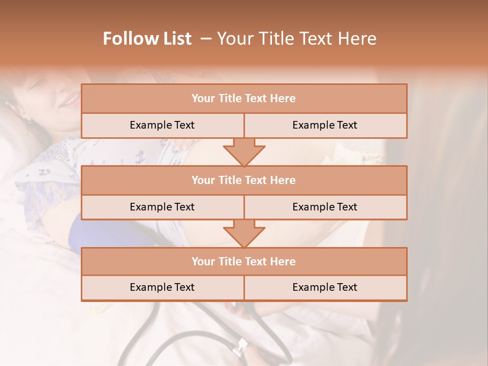 White Family Pregnancy PowerPoint Template
