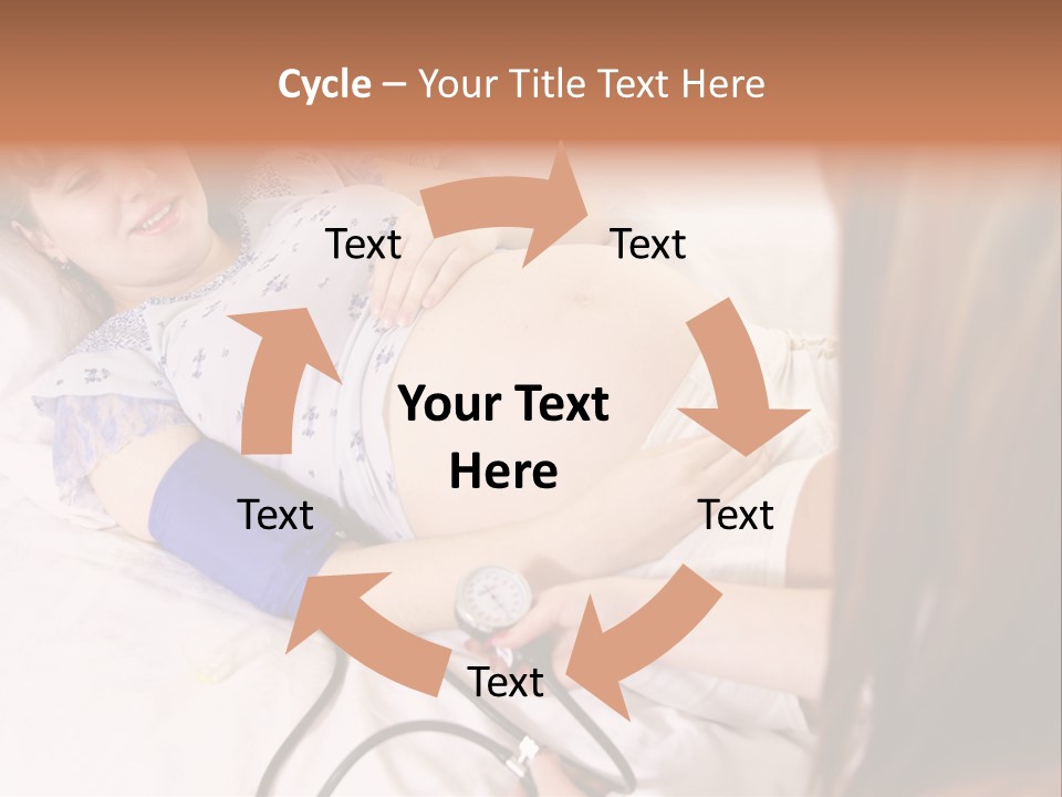 White Family Pregnancy PowerPoint Template