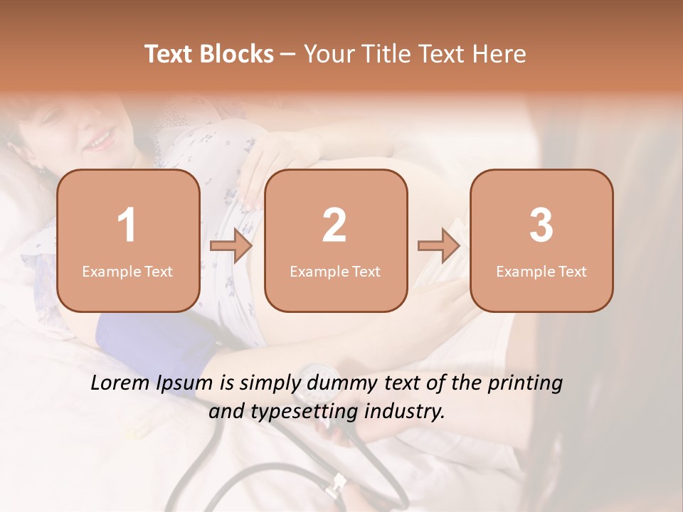 White Family Pregnancy PowerPoint Template