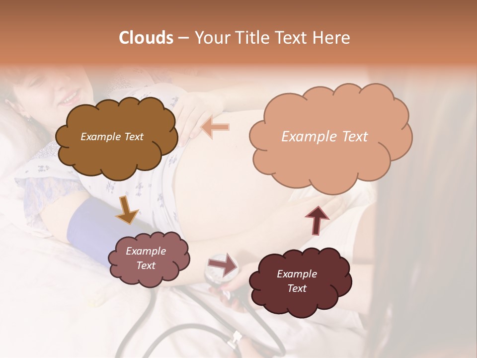 White Family Pregnancy PowerPoint Template