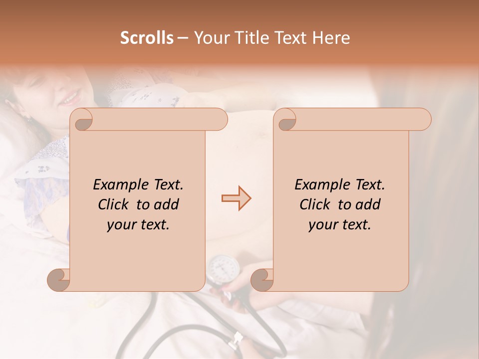 White Family Pregnancy PowerPoint Template