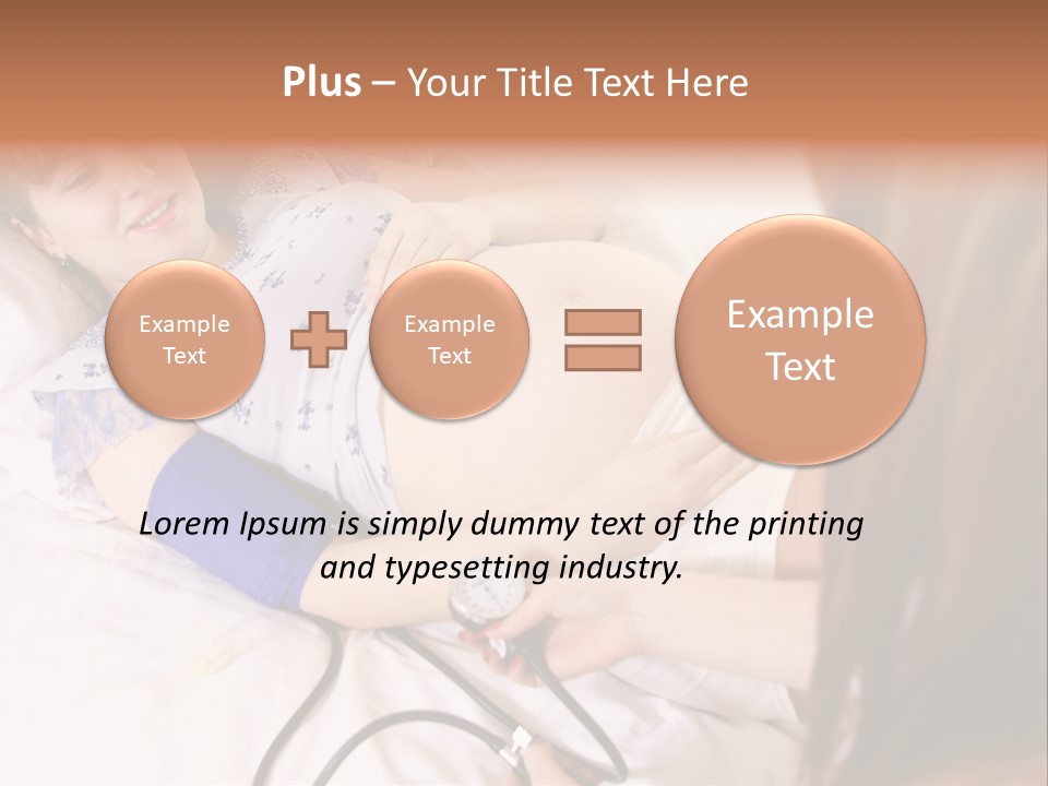 White Family Pregnancy PowerPoint Template