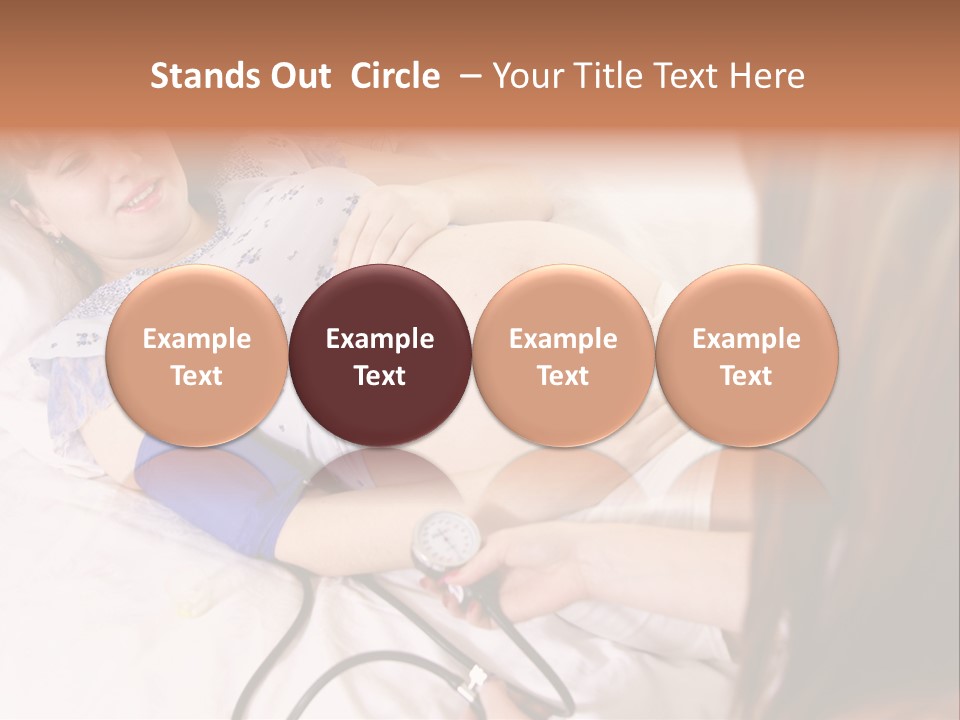 White Family Pregnancy PowerPoint Template